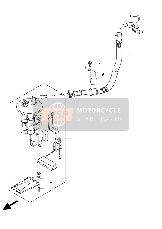 Suzuki UH125 BURGMAN 2008 Pompa di benzina per un 2008 Suzuki UH125 BURGMAN